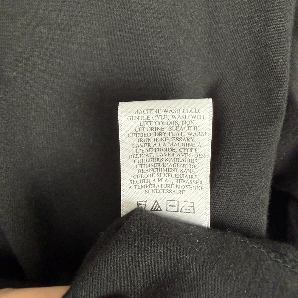 A.L.C. Karter Long Puff Sleeve Top Tee Black XS - Picture 9 of 10
